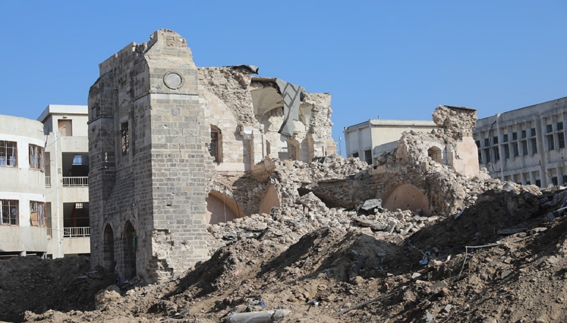 مرصد حقوقي: الاحتلال استهدف بشكل ممنهج المواقع الأثرية والتاريخية في غزة
